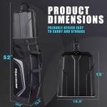 Golf Travel Bag with Wheels and Hard Case