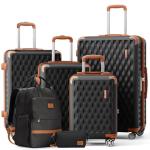7-Piece Hard Shell Luggage Set with Backpacks