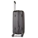 Bagaggio Saint Tropez 20'' Carry On - Lightweight Hardshell Spinner Luggage - Dark Gray