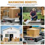 WISHSOM Heavy Duty 660lbs Digital Shipping Scale