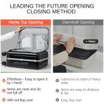 Hanke 20" Hard Shell Carry-On Suitcase - Jet Black