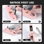 Digital Handheld Luggage Scale - 110 lbs, Pink