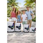 Butterfly Luggage Set for World Travelers, 4-Piece
