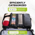 Vokelater Travel Luggage Organizer - Extra Large Black