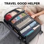 Vokelater Travel Luggage Organizer - Extra Large Black