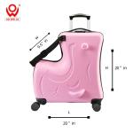 Kids Ride-On Pink Duffel Bag Suitcase – 20 Inch