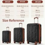 VIVIcity Lightweight Spinner Luggage Set with Accessories