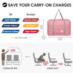 WANDF Water-Resistant Foldable Duffel Bag - Coral Pink