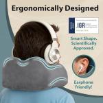 Memory Foam Travel Pillow for Airplanes - Grey