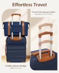 Lightweight 6-Piece Navy Luggage Set with TSA Lock