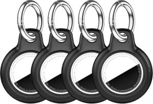 Waterproof 4-Pack Airtag Holders for Luggage & Keys