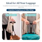 Digital Luggage Scale with Temperature Sensor - Blue