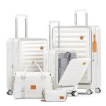 Joyway 5-Piece Expandable Hardside Luggage Set, White
