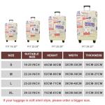 Colorful Flowers Spandex Suitcase Protector Cover