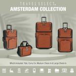 Amsterdam Expandable Rolling Luggage Set - Gray