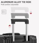 Feilario 30" Aluminum Hardside Spinner Luggage