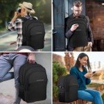 Lapsouno Large TSA-Friendly Travel Backpack with USB Port
