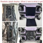 JZRTravel Clear PVC Suitcase Cover Set - 3 Pieces