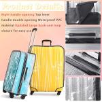 JZRTravel Clear PVC Suitcase Cover Set - 3 Pieces