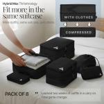 8-Piece Luxury Packing Cubes for Travel