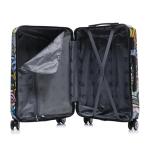 InUSA Cities Print 3-Piece Spinner Luggage Set