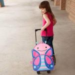 Skip Hop Kids Rolling Luggage, Butterfly Design
