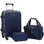 Chicago Hardside Expandable Spinner Luggage Set - Navy
