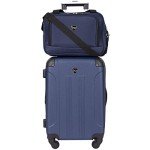 Chicago Hardside Expandable Spinner Luggage Set - Navy