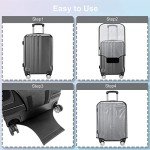 JZRTravel Clear PVC Suitcase Cover Set - 3 Pieces
