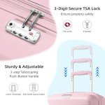 Orchid Pink 3-Piece Luggage Set with Duffel Bag