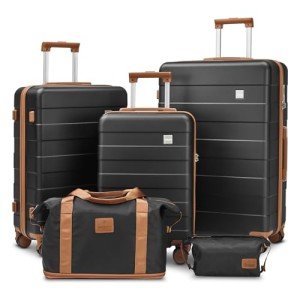 3-Piece Lightweight Spinner Luggage Set for Travel