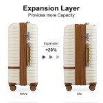 Joyway 20-Inch Expandable Spinner Carry-On Suitcase