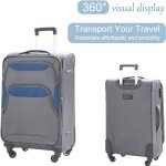 Lightweight 3-Piece Softside Luggage Set with Spinner Wheels