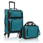 Teal Lightweight 20" Expandable Carry-On Suitcase
