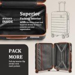 3-Piece Lightweight Spinner Luggage Set for Travel