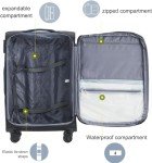 Lightweight 3-Piece Softside Luggage Set with Spinner Wheels