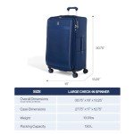 Lightweight Expandable 29-Inch Spinner Suitcase - Desert Sage