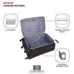 SwissGear 4010 Black 27-Inch Softside Spinner Luggage