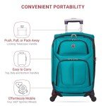 SwissGear Sion 21-Inch Teal Expandable Carry-On