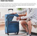 Lightweight 3-Piece Softside Luggage Set with Spinner Wheels