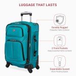 SwissGear Sion 21-Inch Teal Expandable Carry-On