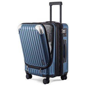 LEVEL8 Grace 20-Inch Expandable Hardside Carry-On Blue