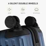 LEVEL8 Grace 20-Inch Expandable Hardside Carry-On Blue