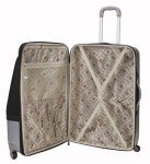 Rockland Rome 3-Piece Black Spinner Luggage Set