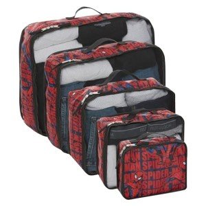 Marvel Spiderman 5-Piece Travel Packing Cube Set