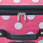 Rockland Polka Dot Lightweight 4-Piece Luggage Set