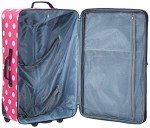 Rockland Polka Dot Lightweight 4-Piece Luggage Set