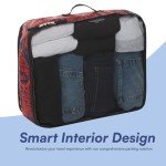 Marvel Spiderman 5-Piece Travel Packing Cube Set