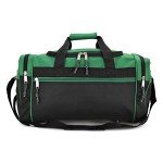 DALIX 21" Green Sports Duffle Bag with Strap