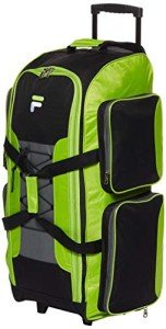 Fila 32" Neon Lime Lightweight Rolling Duffel